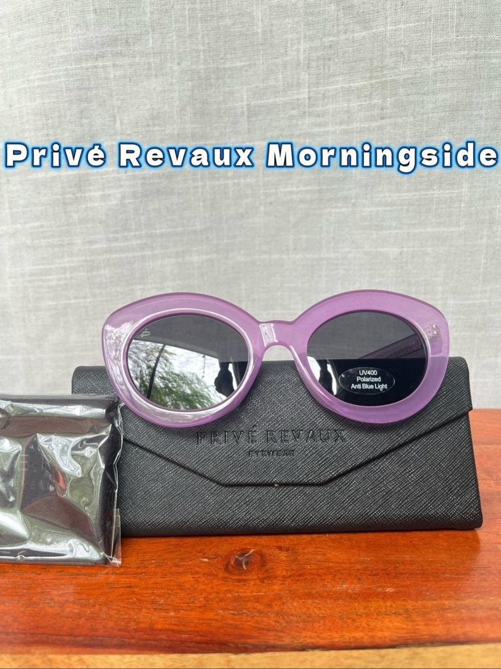 Prive Revaux Morningside Purple Round Sunglasses